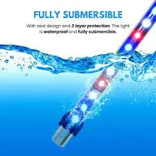 Rs مصباح غاطس لحوض السمك 30 سم - ابيض