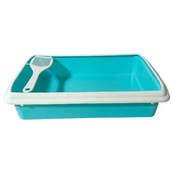  Bac à litière pour chat colore avec pelle